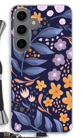 Flowers with blue leaves