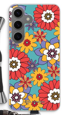 Retro Flowers - Blue