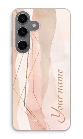 Gold Lines Namecase - Blush
