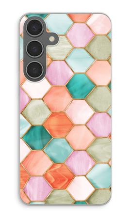 Hexagons in stained glass