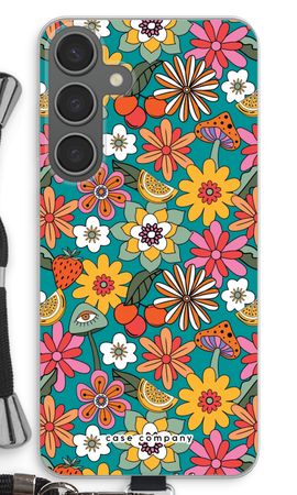 Retro Flowers N°2 - Blue