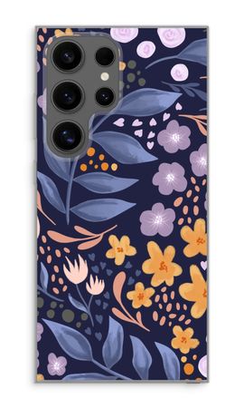 Flowers with blue leaves