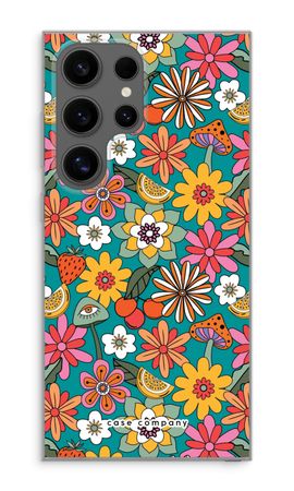 Retro Flowers N°2 - Blue