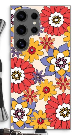 Fleurs rétro - Jaune