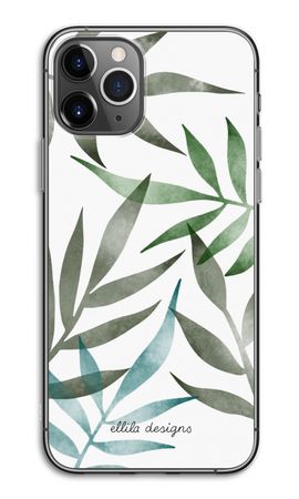 Tropical watercolor leaves