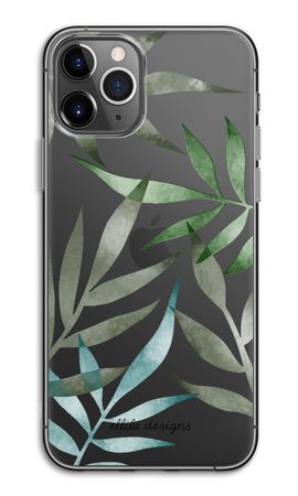 Tropical watercolor leaves