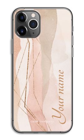 Gold Lines Namecase - Blush