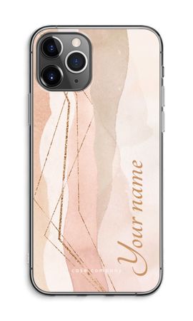 Gold Lines Namecase - Blush