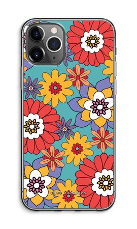 Retro Flowers - Blue