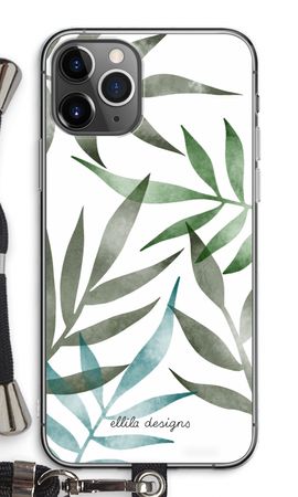 Tropical watercolor leaves