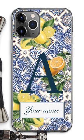 Monogram Blaue Fliesen