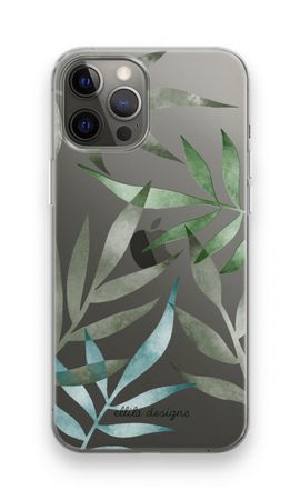 Tropical watercolor leaves