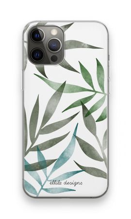 Tropical watercolor leaves