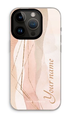 Gold Lines Namecase - Blush