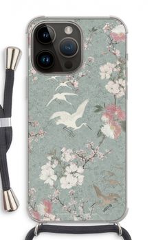 Japanese crane birds blossom