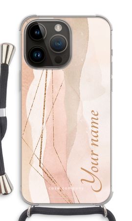 Gold Lines Namecase - Blush