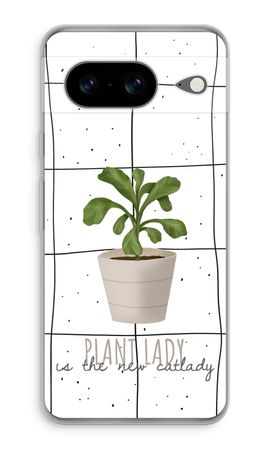 Houseplant on windowpane