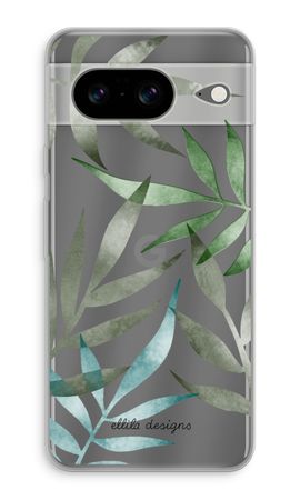 Tropical watercolor leaves