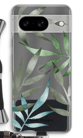 Tropical watercolor leaves