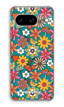 Retro Flowers N°2 - Blue