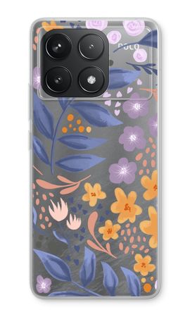 Flowers with blue leaves