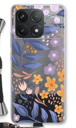 Flowers with blue leaves