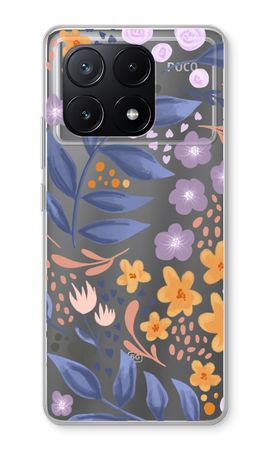 Flowers with blue leaves