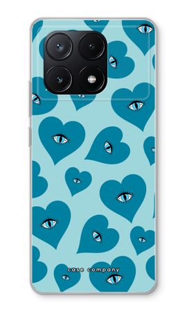 Blue heart eyes
