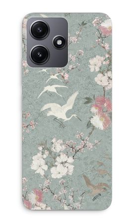 Japanese crane birds blossom