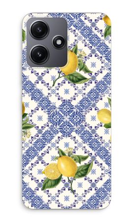 Blue tiles and lemons