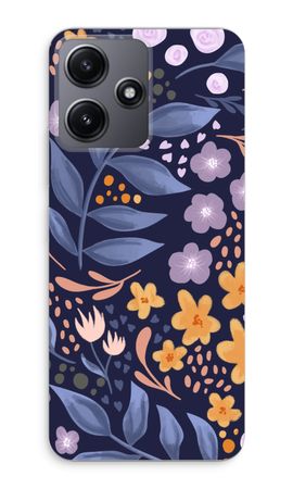 Flowers with blue leaves