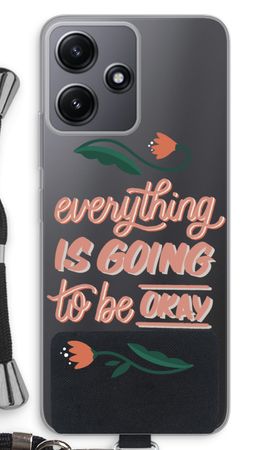 Optimistic flower girl