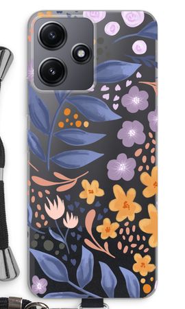 Flowers with blue leaves