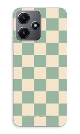 Checkered Mint, Xiaomi Redmi 12 soft hoesje