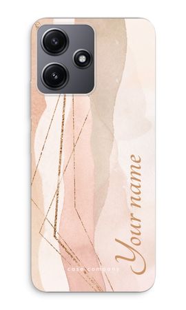 Gold Lines Namecase - Blush