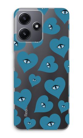 Blue heart eyes