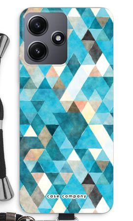 Coloured triangles blue