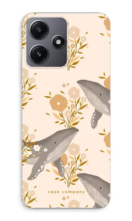 Floral Whales, Xiaomi Redmi 12 weiche Hülle