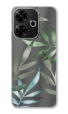 Tropical watercolor leaves