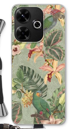 Tropical jungle parrot