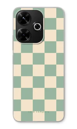 Checkered Mint, Xiaomi Redmi 13 soft hoesje