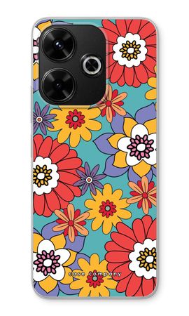 Retro Flowers - Blue