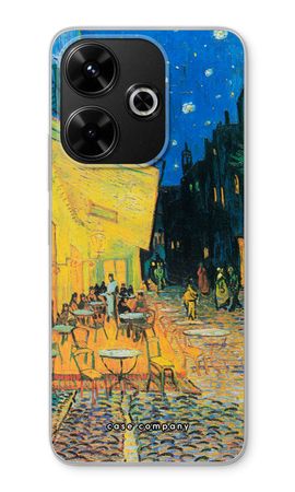 Caféterrassen på kvällen