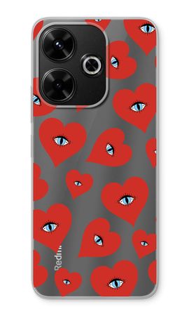 Red heart eyes