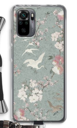 Japanese crane birds blossom