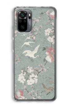 Japanese crane birds blossom