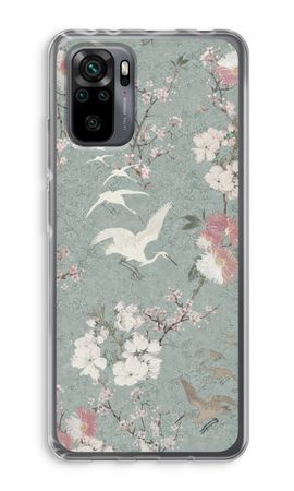 Japanese crane birds blossom