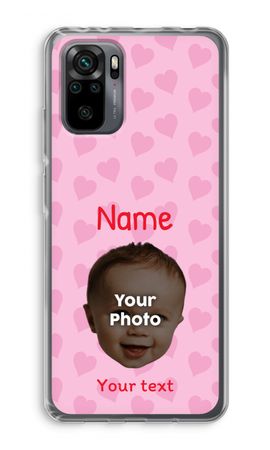 Visage personnalisé - Coeurs N°2