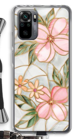 Orange stained glass flower