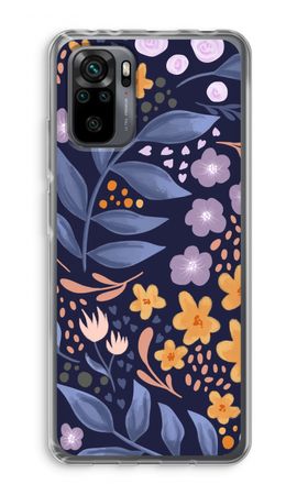 Flowers with blue leaves